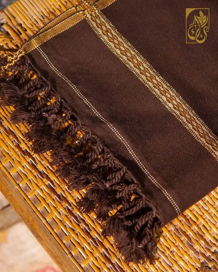 Peshawari Shawl — Chocolate Brown